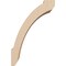 Ekena Millwork 5-inch W x 8-inch D x 12-inch H Lafayette Rough Cedar Woodgrain TimberThane Knee Brace, Primed BRCUR05X08X12LFTRCPR - alternate 3